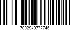 Código de barras (EAN, GTIN, SKU, ISBN): '7892949777746'