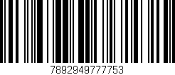 Código de barras (EAN, GTIN, SKU, ISBN): '7892949777753'