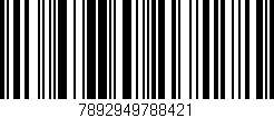 Código de barras (EAN, GTIN, SKU, ISBN): '7892949788421'