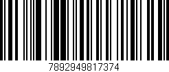 Código de barras (EAN, GTIN, SKU, ISBN): '7892949817374'
