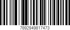 Código de barras (EAN, GTIN, SKU, ISBN): '7892949817473'