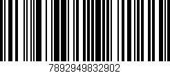 Código de barras (EAN, GTIN, SKU, ISBN): '7892949832902'