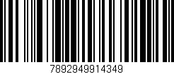 Código de barras (EAN, GTIN, SKU, ISBN): '7892949914349'