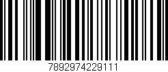 Código de barras (EAN, GTIN, SKU, ISBN): '7892974229111'