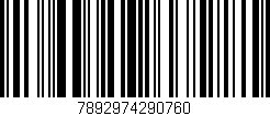 Código de barras (EAN, GTIN, SKU, ISBN): '7892974290760'