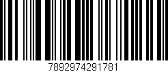Código de barras (EAN, GTIN, SKU, ISBN): '7892974291781'