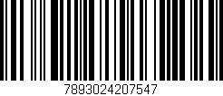 Código de barras (EAN, GTIN, SKU, ISBN): '7893024207547'