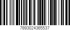 Código de barras (EAN, GTIN, SKU, ISBN): '7893024365537'