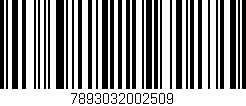 Código de barras (EAN, GTIN, SKU, ISBN): '7893032002509'