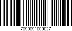 Código de barras (EAN, GTIN, SKU, ISBN): '7893091000027'