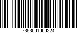 Código de barras (EAN, GTIN, SKU, ISBN): '7893091000324'