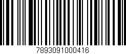 Código de barras (EAN, GTIN, SKU, ISBN): '7893091000416'