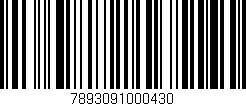 Código de barras (EAN, GTIN, SKU, ISBN): '7893091000430'