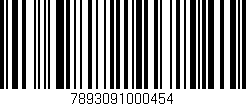 Código de barras (EAN, GTIN, SKU, ISBN): '7893091000454'