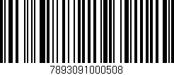 Código de barras (EAN, GTIN, SKU, ISBN): '7893091000508'