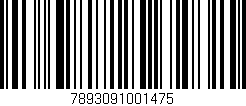 Código de barras (EAN, GTIN, SKU, ISBN): '7893091001475'