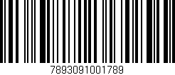 Código de barras (EAN, GTIN, SKU, ISBN): '7893091001789'