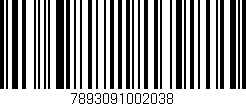Código de barras (EAN, GTIN, SKU, ISBN): '7893091002038'