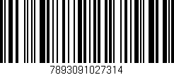 Código de barras (EAN, GTIN, SKU, ISBN): '7893091027314'