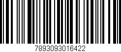 Código de barras (EAN, GTIN, SKU, ISBN): '7893093016422'