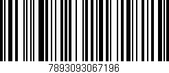 Código de barras (EAN, GTIN, SKU, ISBN): '7893093067196'