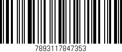 Código de barras (EAN, GTIN, SKU, ISBN): '7893117847353'