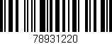 Código de barras (EAN, GTIN, SKU, ISBN): '78931220'