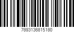 Código de barras (EAN, GTIN, SKU, ISBN): '7893136815180'