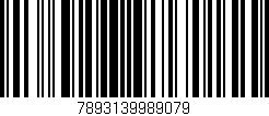 Código de barras (EAN, GTIN, SKU, ISBN): '7893139989079'