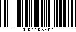 Código de barras (EAN, GTIN, SKU, ISBN): '7893140357911'