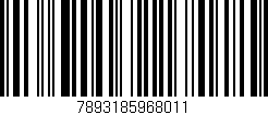 Código de barras (EAN, GTIN, SKU, ISBN): '7893185968011'