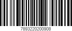 Código de barras (EAN, GTIN, SKU, ISBN): '7893220200908'