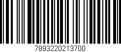 Código de barras (EAN, GTIN, SKU, ISBN): '7893220213700'