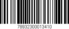 Código de barras (EAN, GTIN, SKU, ISBN): '78932300013410'