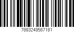 Código de barras (EAN, GTIN, SKU, ISBN): '7893249567181'