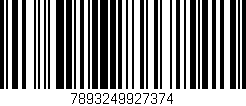 Código de barras (EAN, GTIN, SKU, ISBN): '7893249927374'