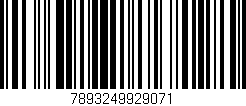Código de barras (EAN, GTIN, SKU, ISBN): '7893249929071'