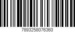 Código de barras (EAN, GTIN, SKU, ISBN): '7893258076360'