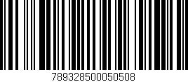 Código de barras (EAN, GTIN, SKU, ISBN): '789328500050508'