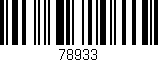 Código de barras (EAN, GTIN, SKU, ISBN): '78933'