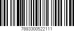 Código de barras (EAN, GTIN, SKU, ISBN): '7893300522111'