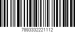 Código de barras (EAN, GTIN, SKU, ISBN): '7893332221112'