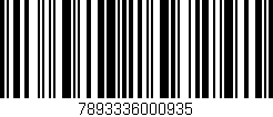 Código de barras (EAN, GTIN, SKU, ISBN): '7893336000935'