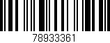 Código de barras (EAN, GTIN, SKU, ISBN): '78933361'