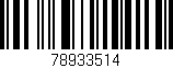 Código de barras (EAN, GTIN, SKU, ISBN): '78933514'