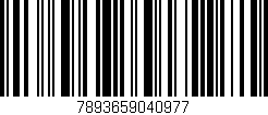 Código de barras (EAN, GTIN, SKU, ISBN): '7893659040977'