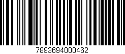 Código de barras (EAN, GTIN, SKU, ISBN): '7893694000462'