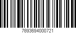 Código de barras (EAN, GTIN, SKU, ISBN): '7893694000721'