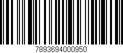Código de barras (EAN, GTIN, SKU, ISBN): '7893694000950'