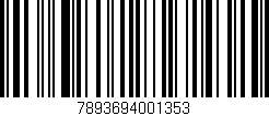Código de barras (EAN, GTIN, SKU, ISBN): '7893694001353'